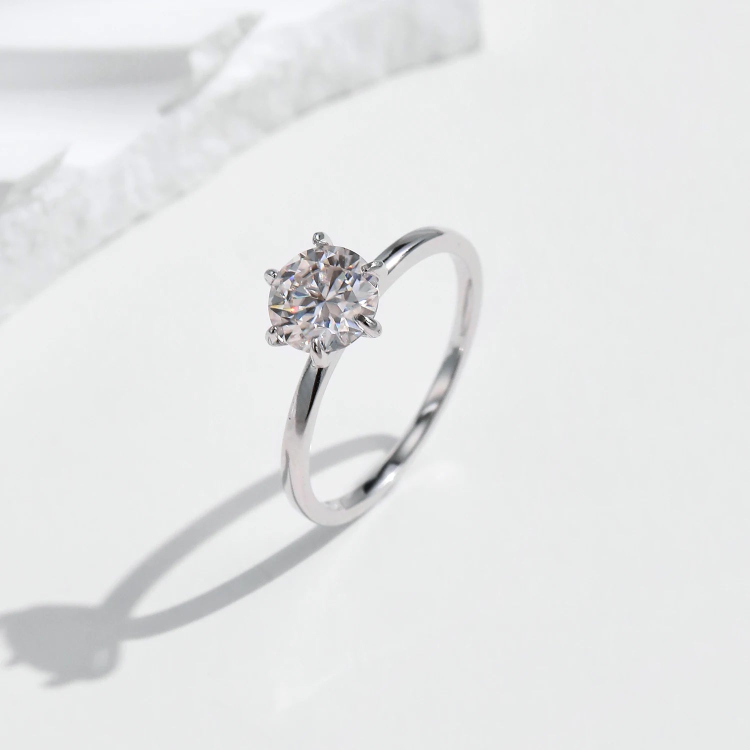 Anel Classico Solitario em Moissanite 1CT - Virena Imperior 3