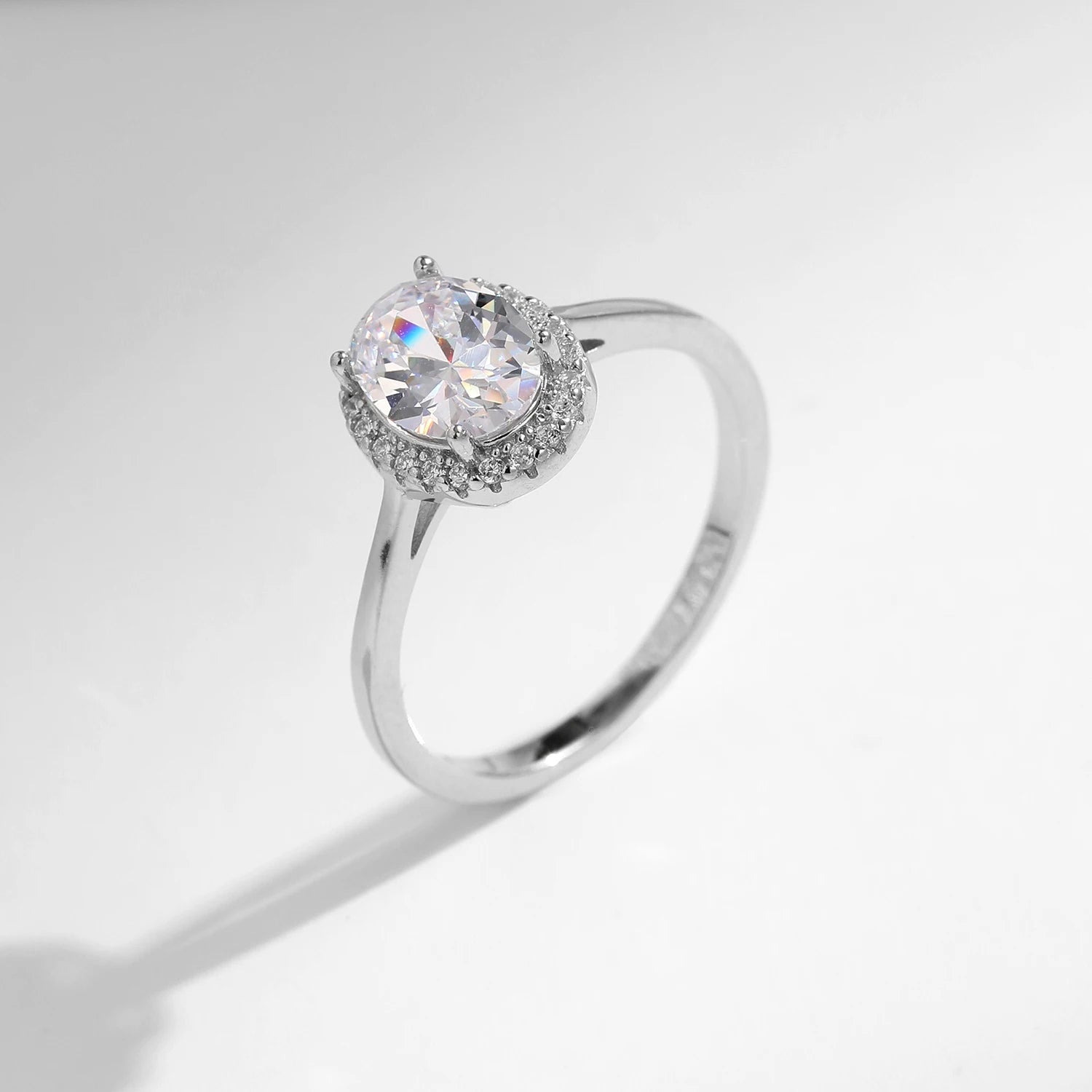 Anel Solitario Oval em Prata 925 - Virena Lavell 3