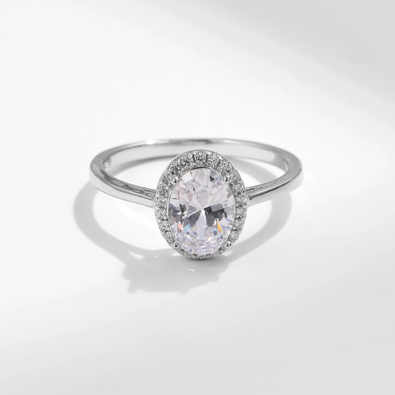 Anel Solitario Oval em Prata 925 - Virena Lavell 4