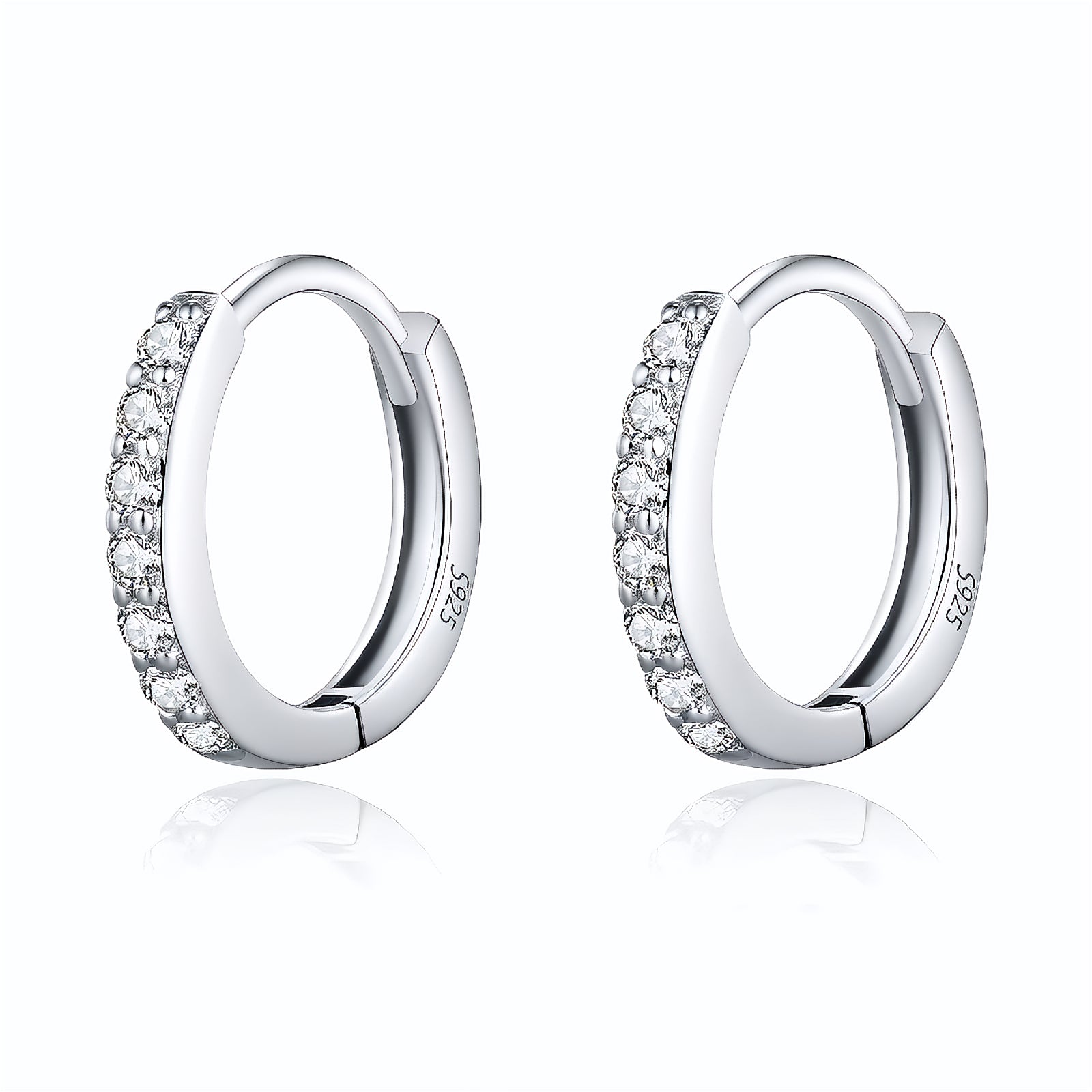 Brinco Argola em Moissanite – Virena Elorian