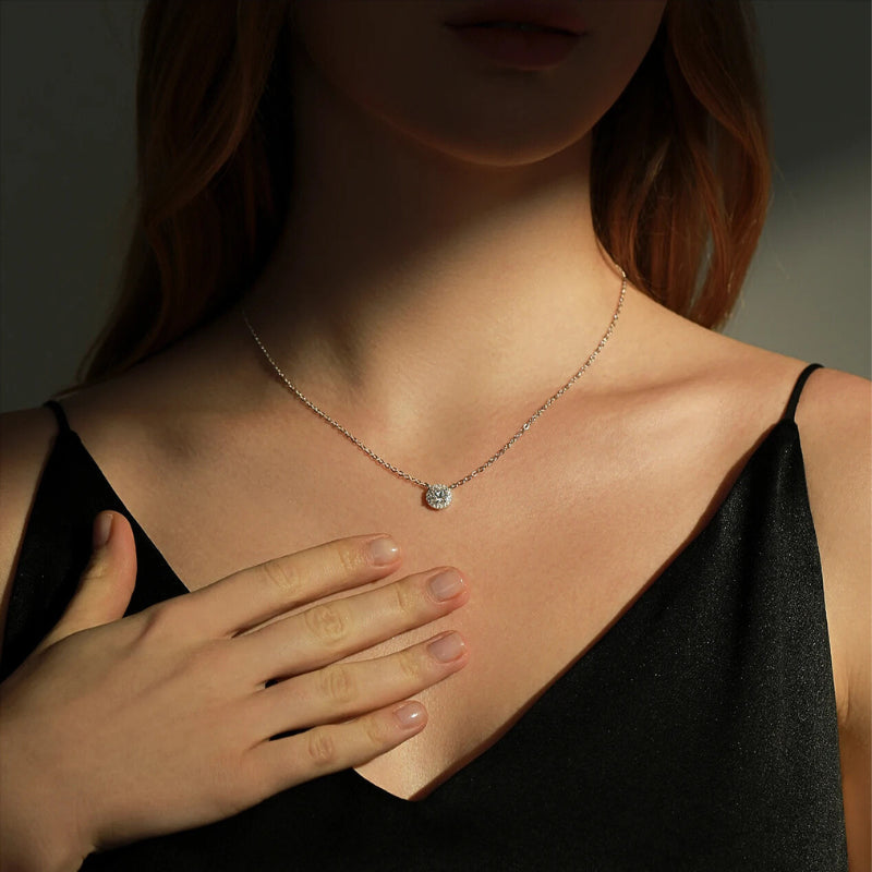 Colar Ponto de Luz em Moissanite - Virena Royale
