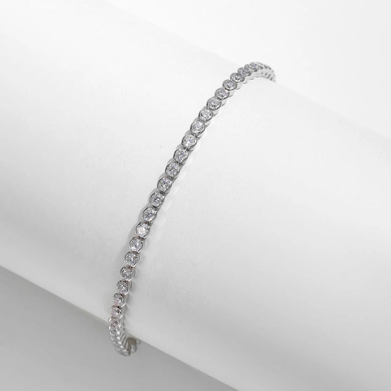 Pulseira Tennis em Prata 925 - Virena Diamond Luxe