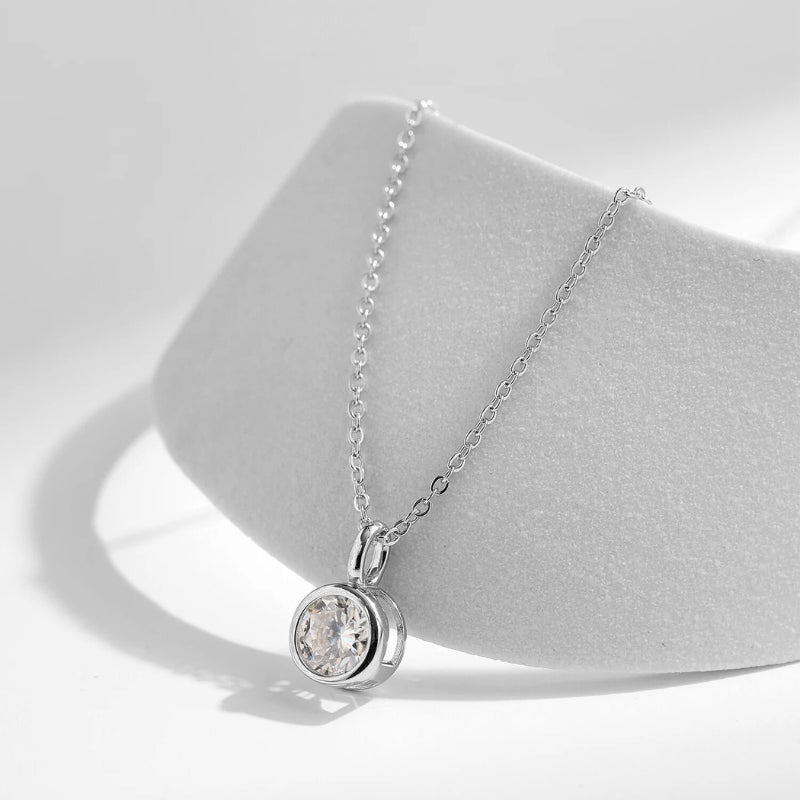 Colar Ponto de Luz em Moissanite - Virena Eternelle