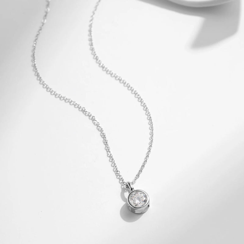 Colar Ponto de Luz em Moissanite - Virena Eternelle