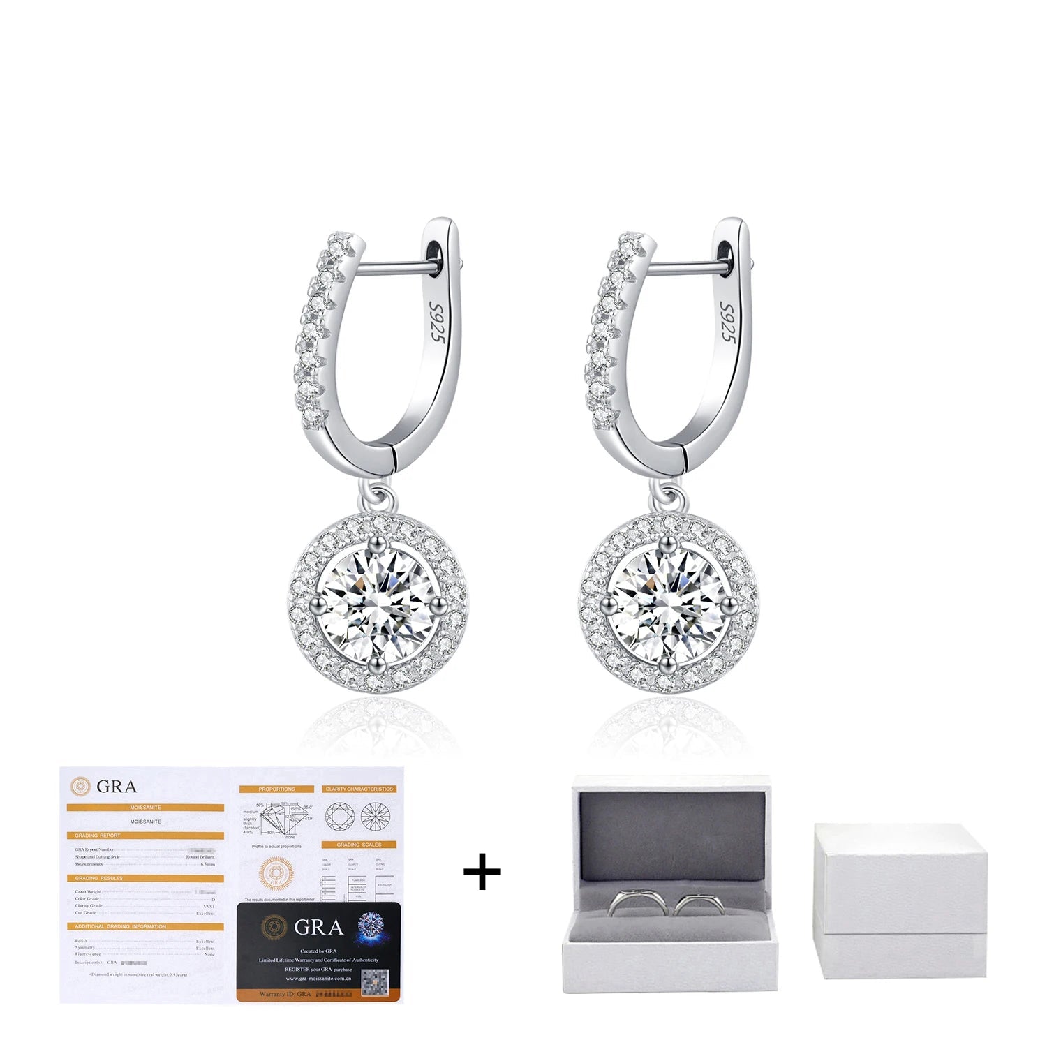 Brinco Argola em Moissanite – Virena Solis