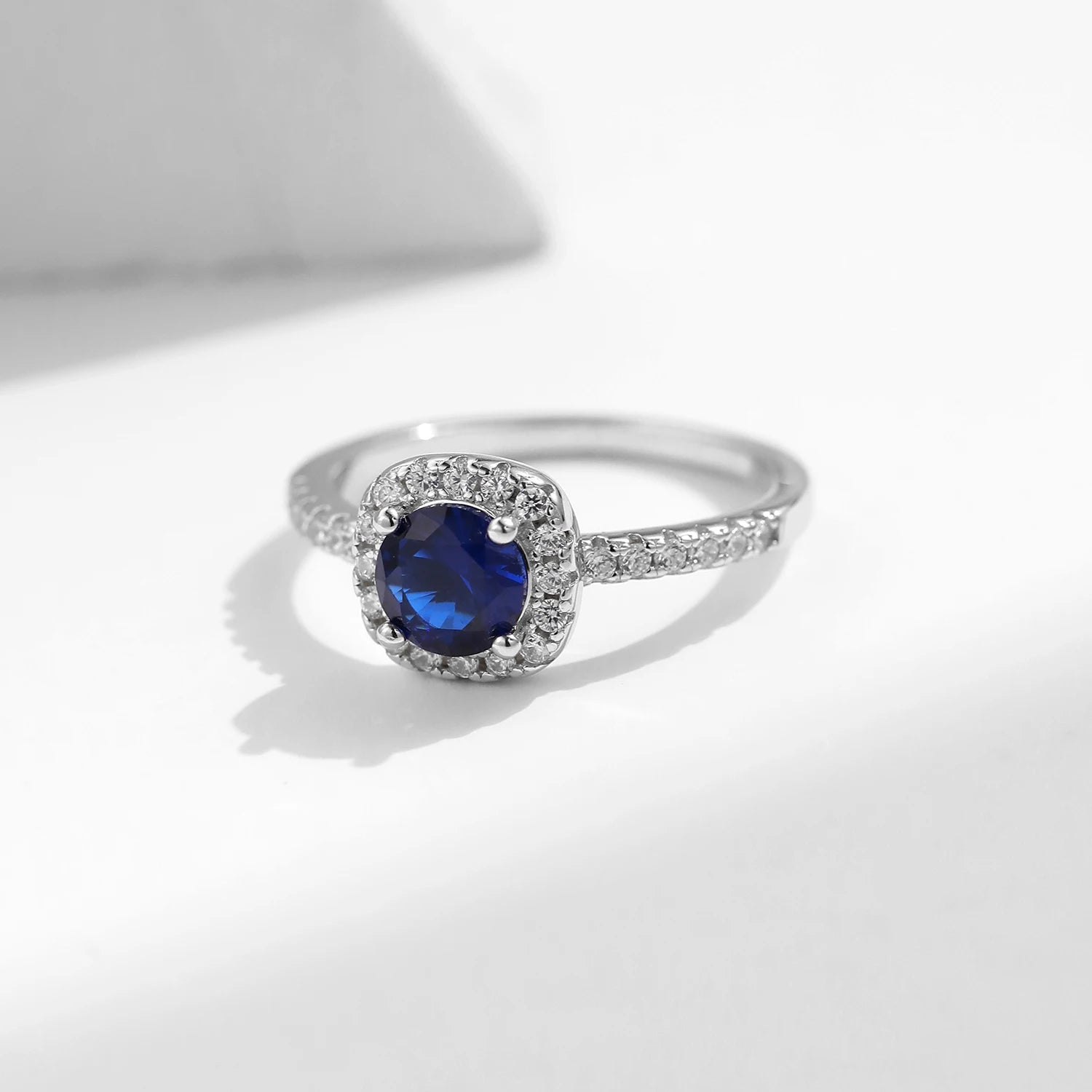 Anel Azul em Prata 925 - Virena Ocean Glow