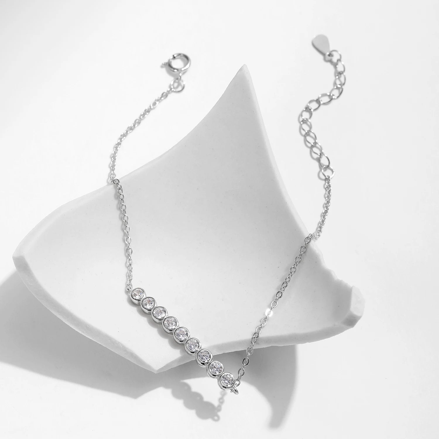 Pulseira Minimalista em Moissanite - Virena Starlight