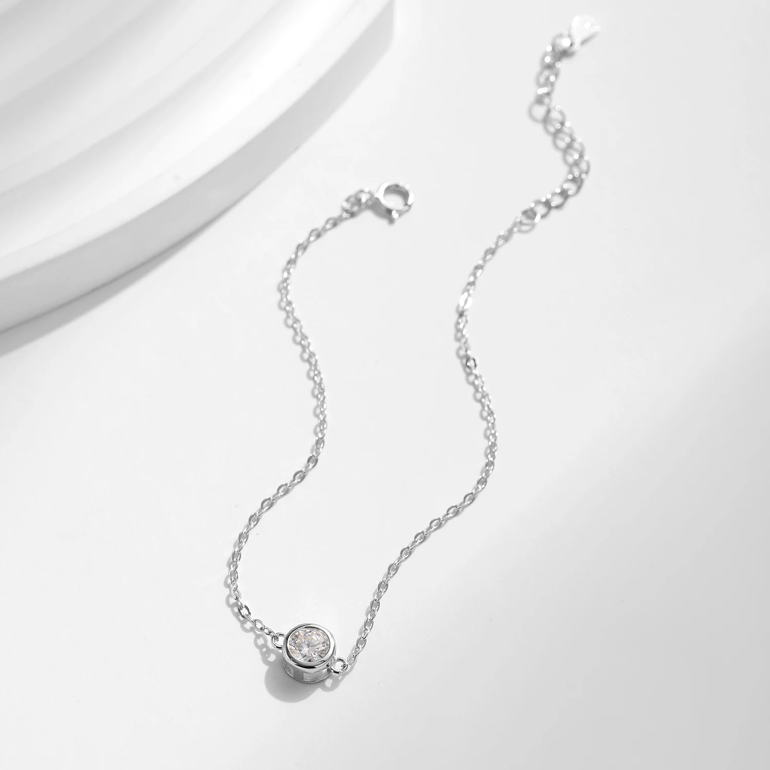 Pulseira Ponto de Luz em Moissanite - Virena Pure