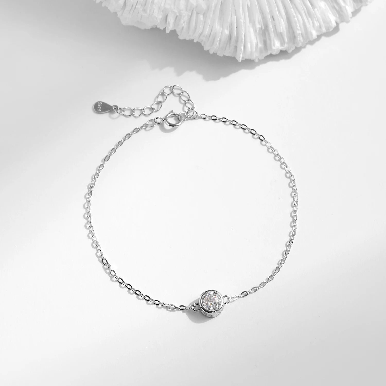 Pulseira Ponto de Luz em Moissanite - Virena Pure