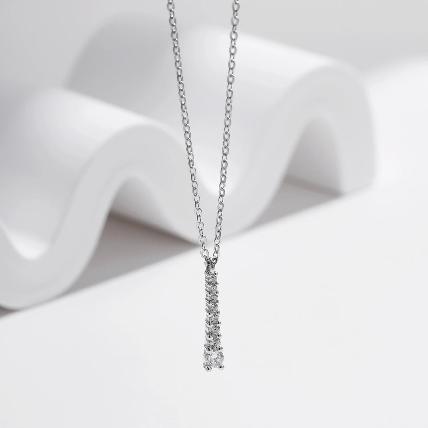 Colar Y em Moissanite - Virena Élégance