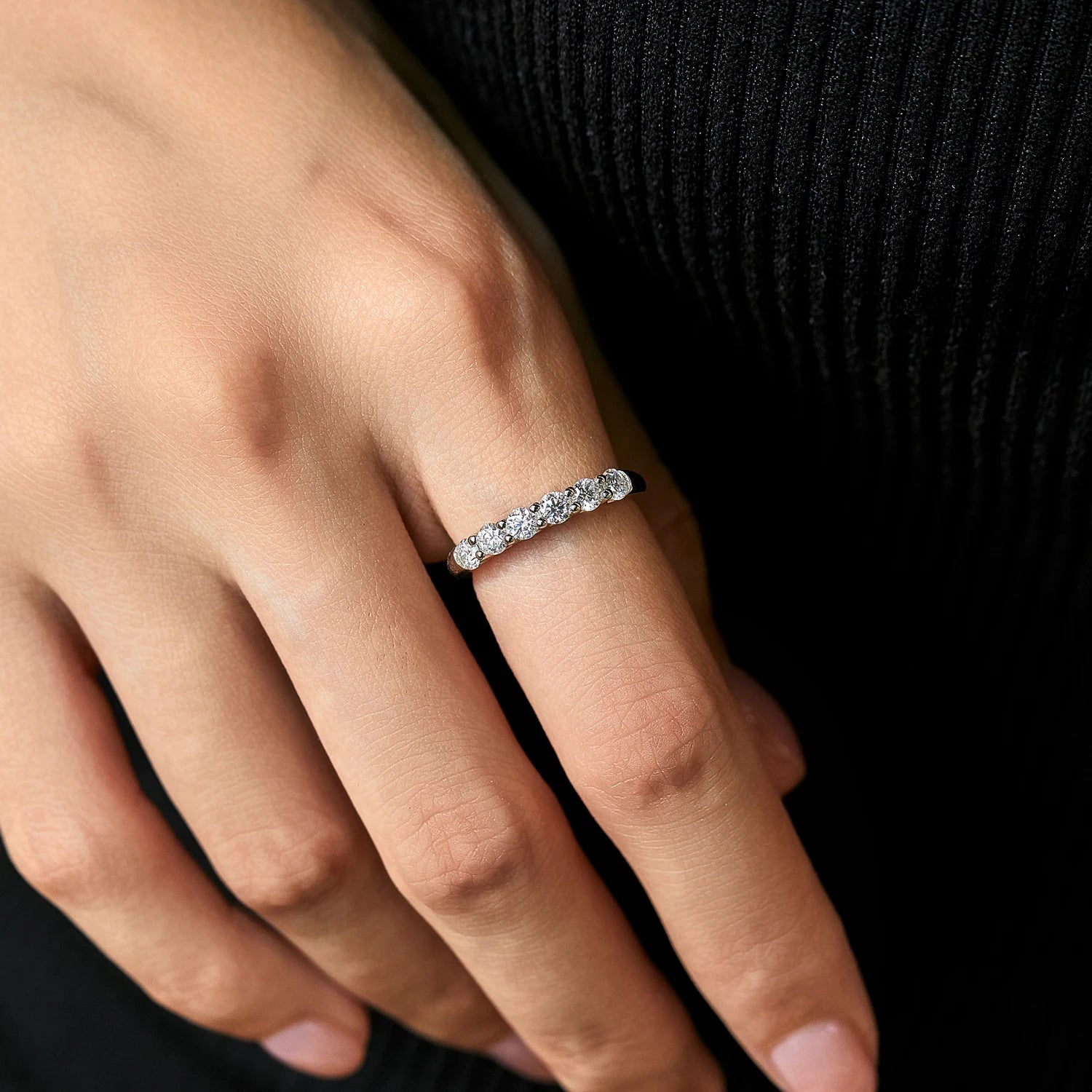 Anel Luxo em Moissanite – Virena Clarité