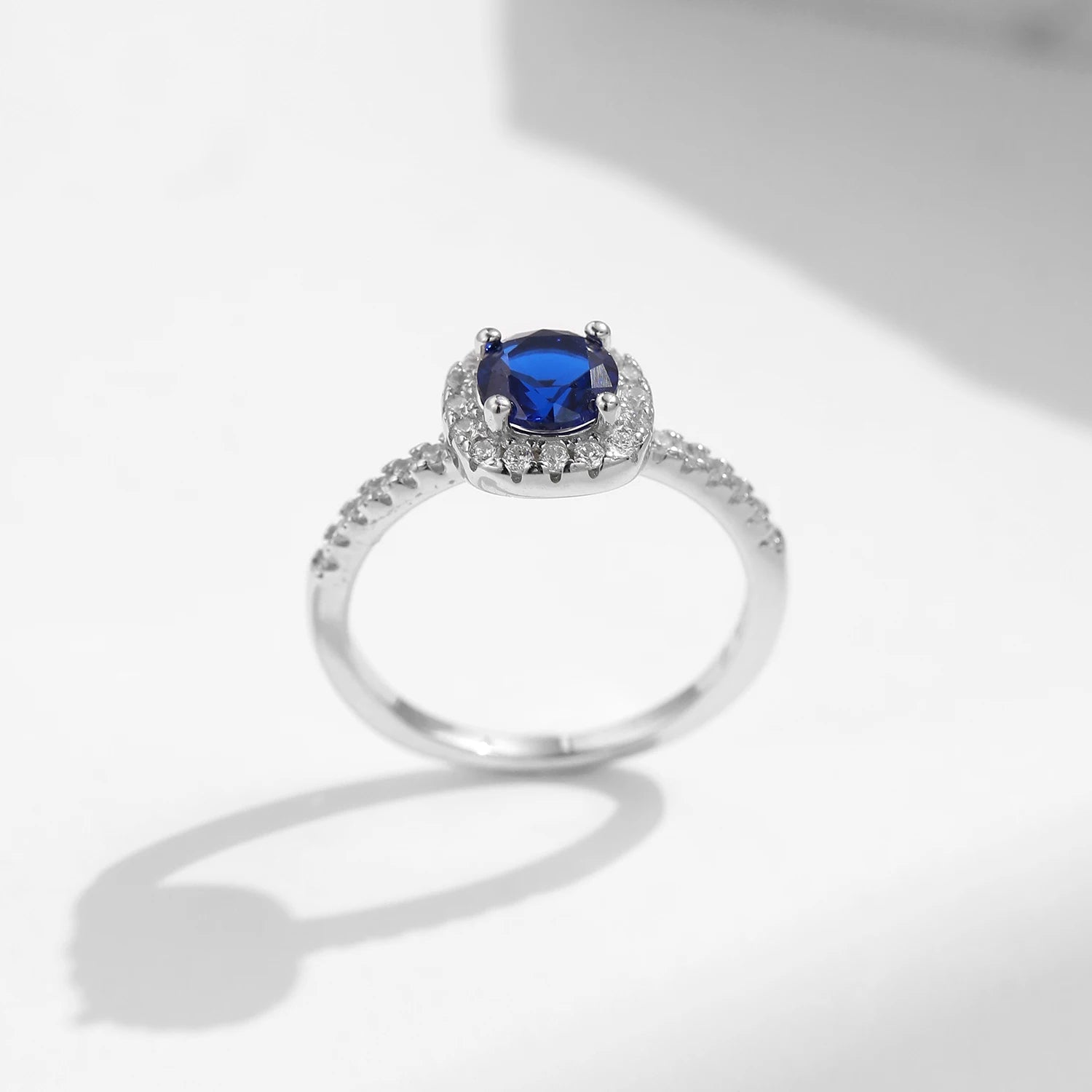 Anel Azul em Prata 925 - Virena Ocean Glow