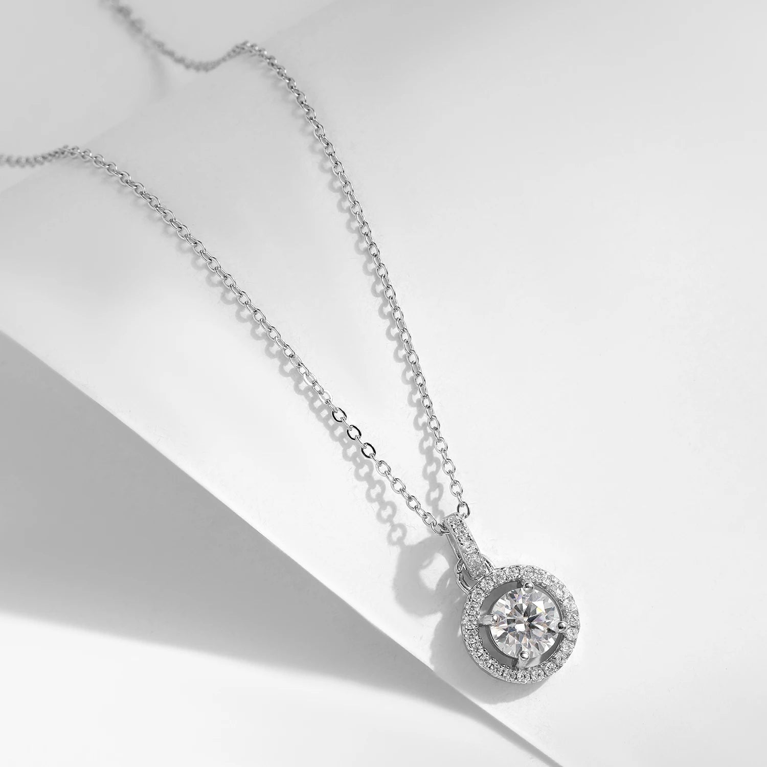 Colar Ponto de Luz em Moissanite 1CT - Virena Lustria