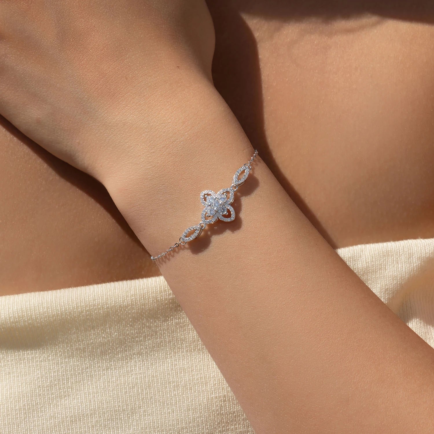 Pulseira Trevo em Prata 925 - Virena Amaris