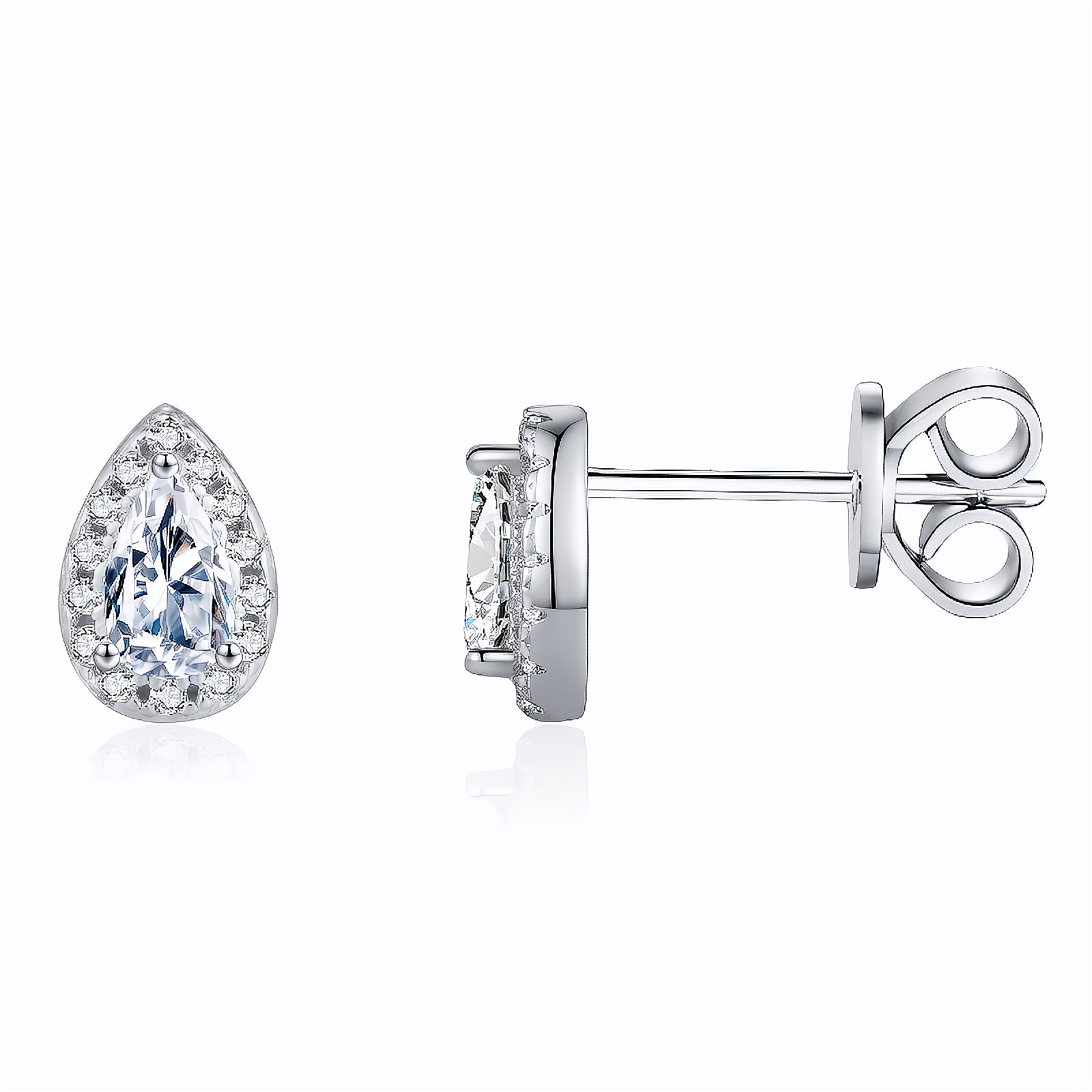 Brinco Gota Ponto de Luz em Moissanite – Virena Purelle