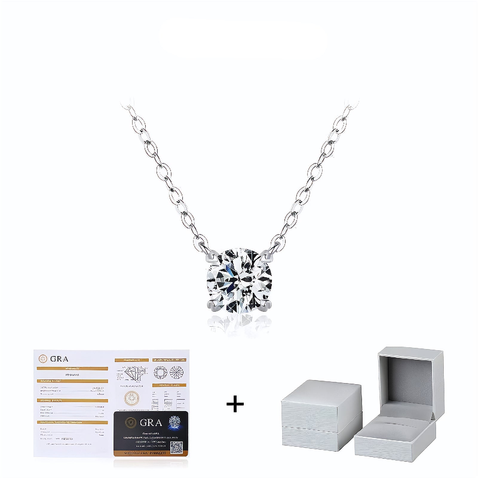 Colar Ponto de Luz em Moissanite - Virena Astra