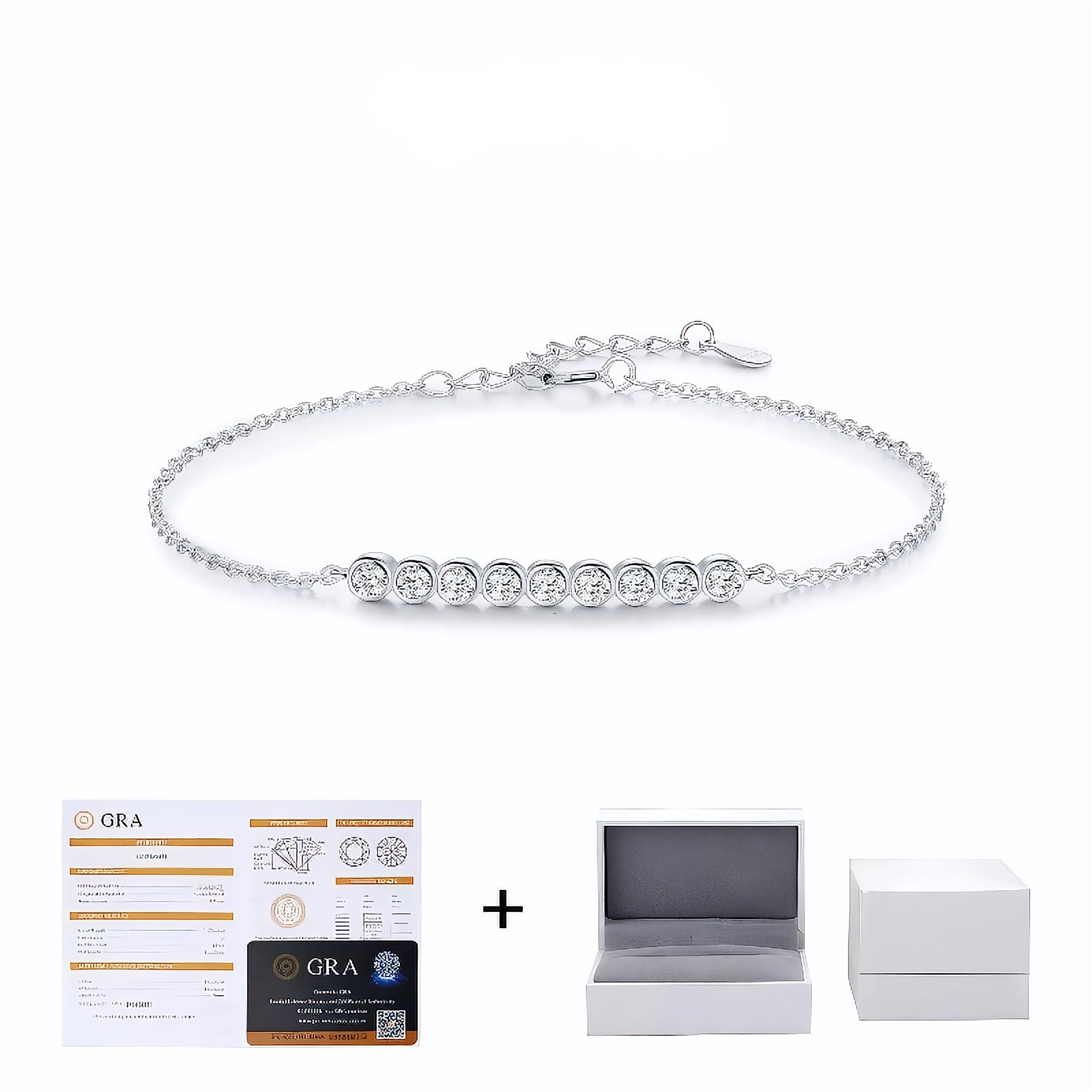 Pulseira Minimalista em Moissanite - Virena Starlight