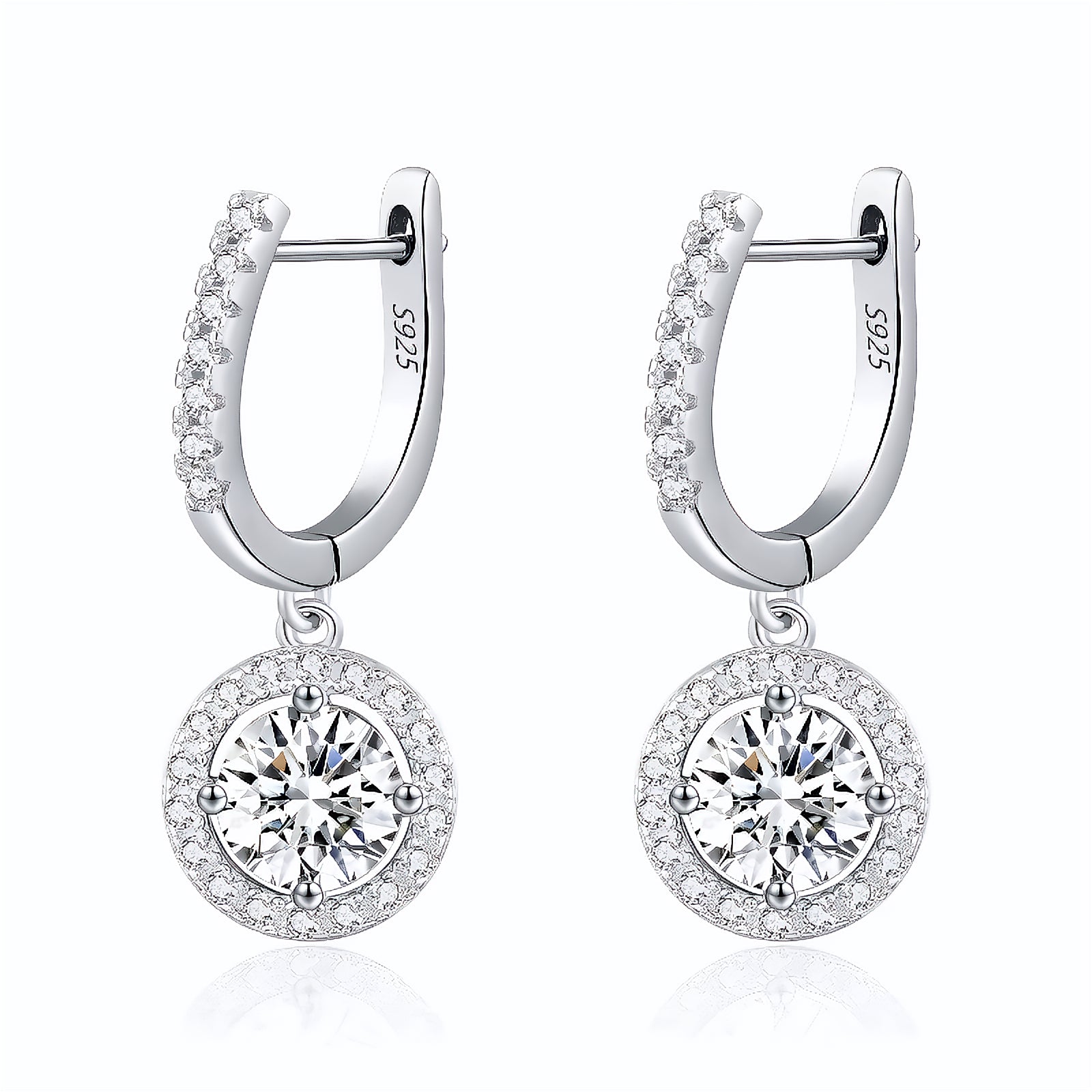 Brinco Argola em Moissanite – Virena Solis