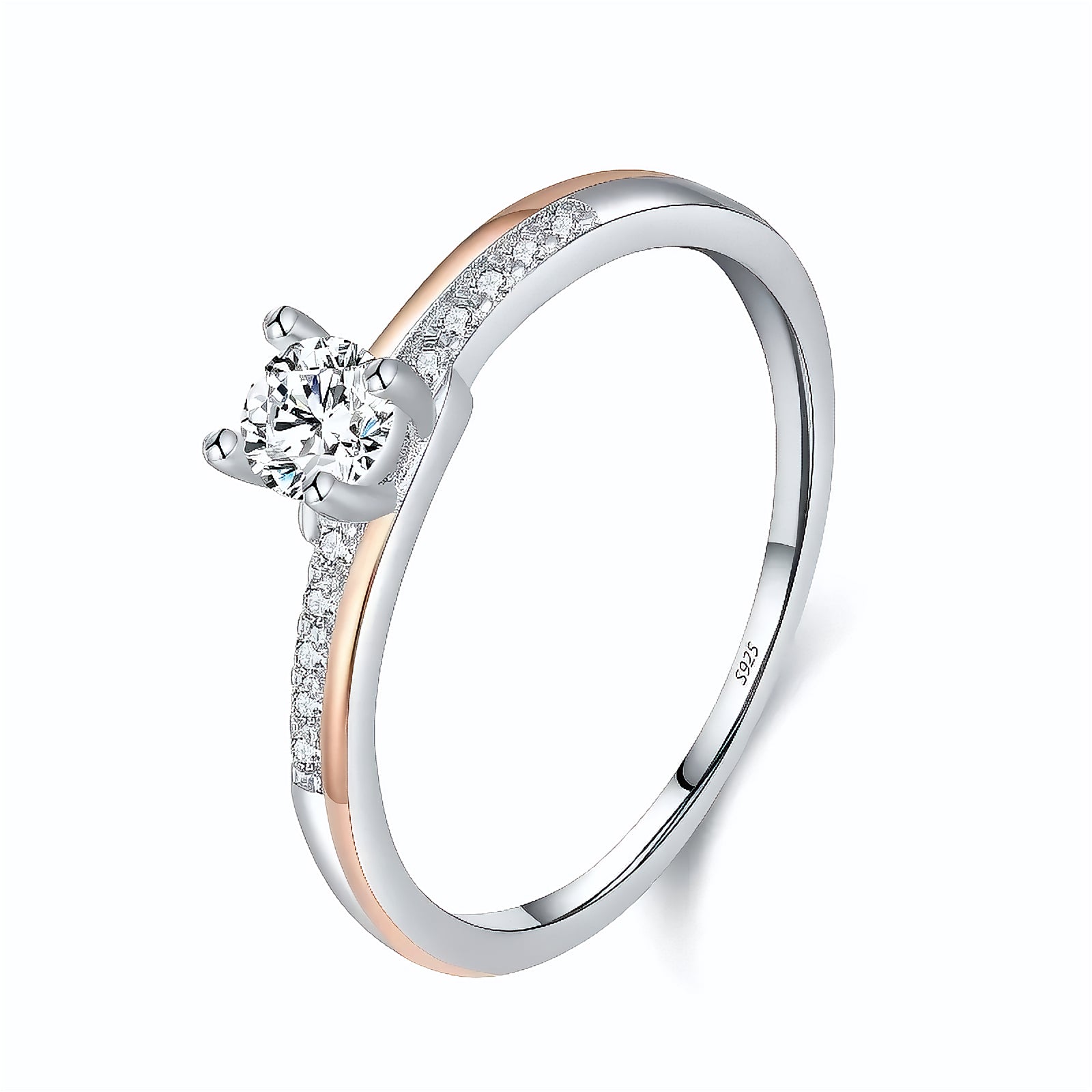 Anel em Prata 925 - Virena Aurora Rose