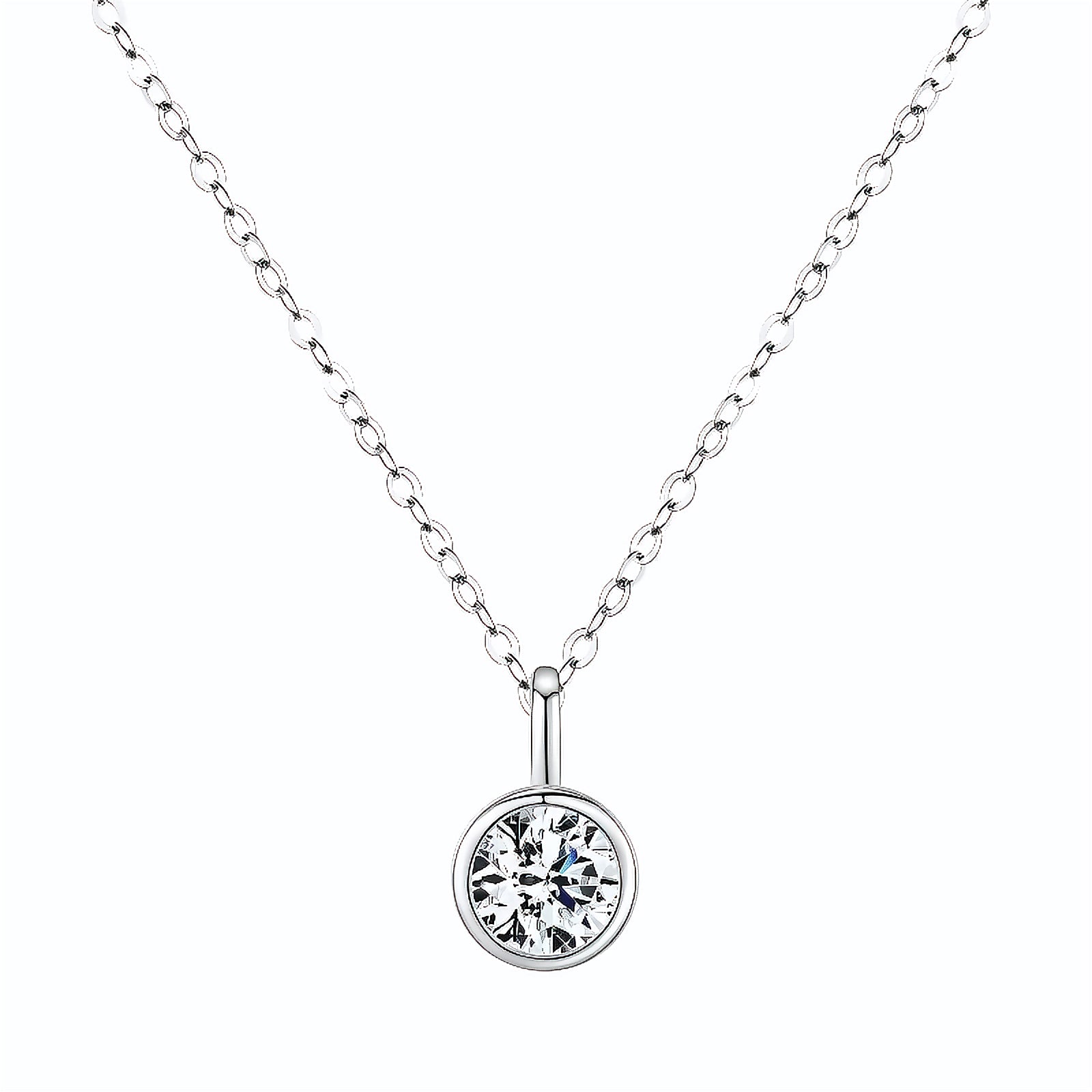 Colar Ponto de Luz em Moissanite - Virena Eternelle