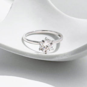 Anel Classico Solitario em Moissanite 1CT - Virena Imperior 2