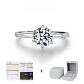 Anel Classico Solitario em Moissanite 1CT - Virena Imperior 5