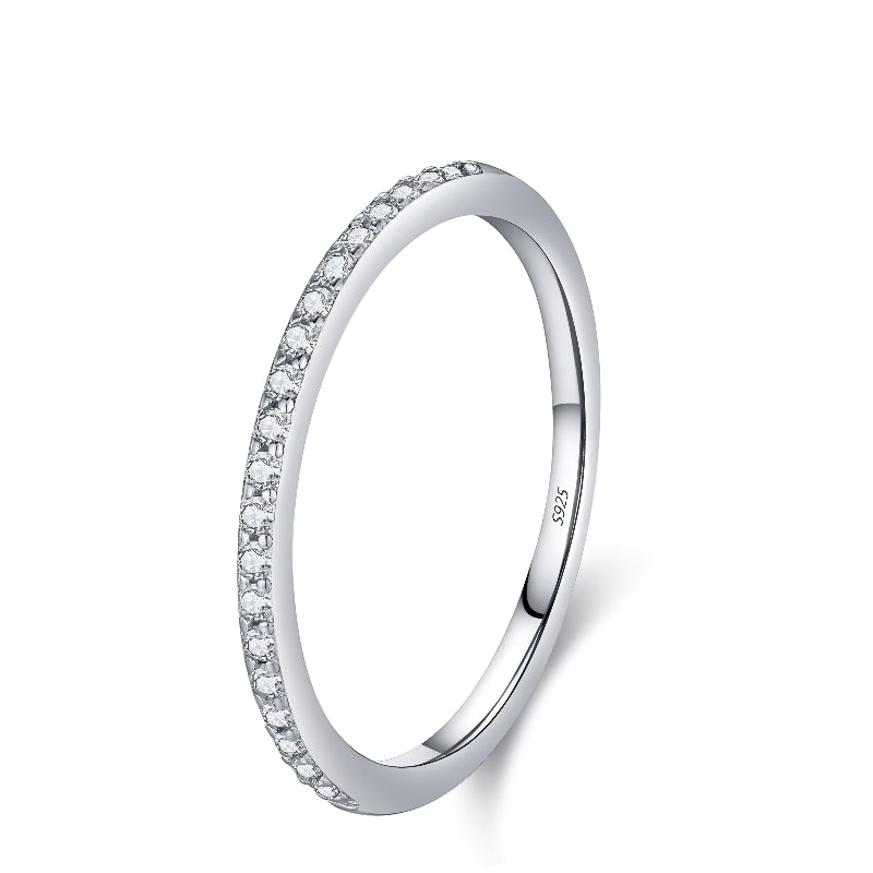 Anel Minimalista em Moissanite – Virena Silenno