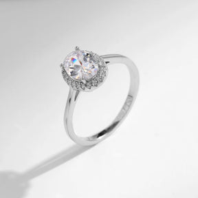 Anel Solitario Oval em Prata 925 - Virena Lavell 3