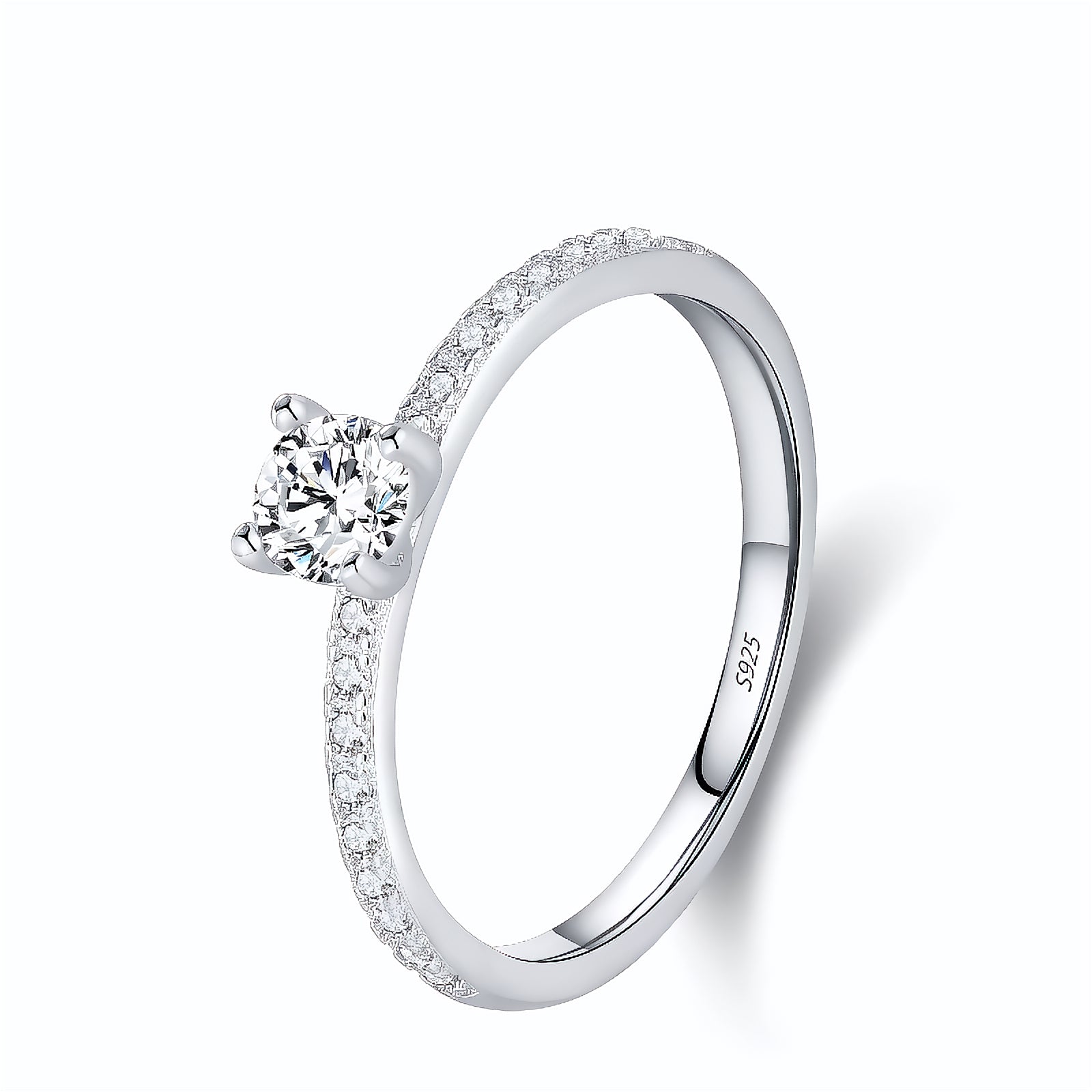 Anel Solitário em Moissanite - Virena Bellezza