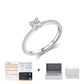 Anel Solitario em Moissanite com Certificado GRA - Virena Bellezza