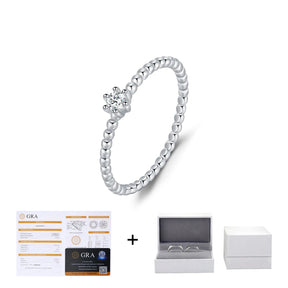 Anel Solitario em Moissanite com Certificado GRA - Virena Monaco