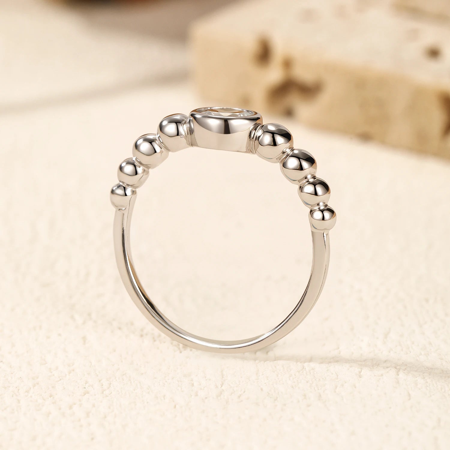 Anel em Moissanite - Virena Orbe 4