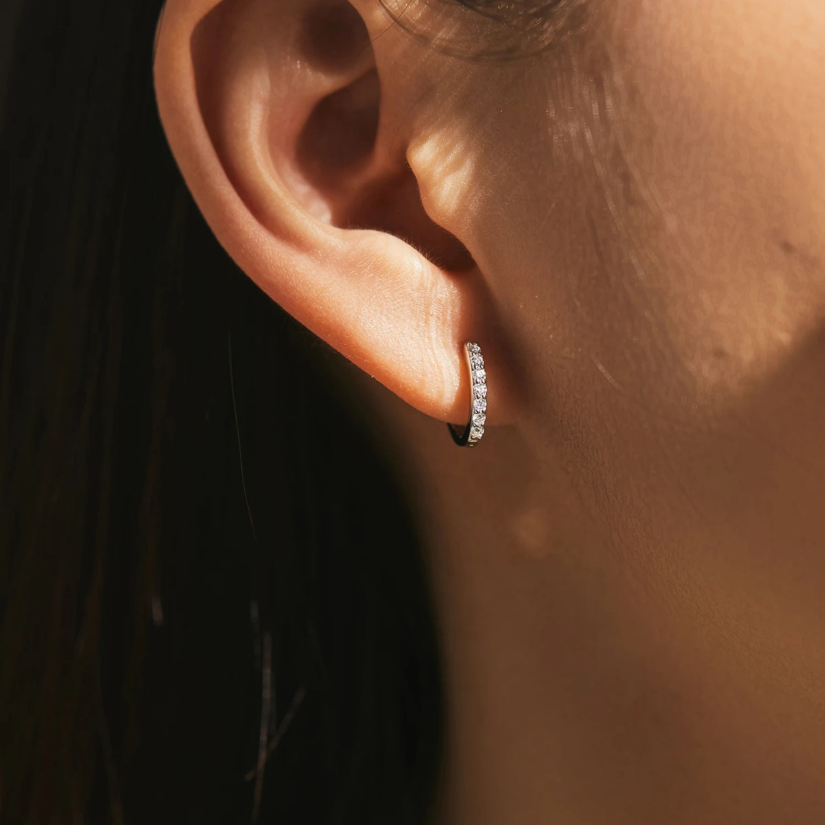 Brinco Argola em Moissanite – Virena Elorian 2