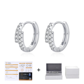 Brinco Argola em Moissanite com Certificado - Virena Halley