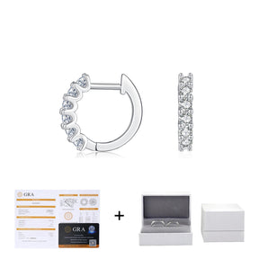 Brinco Argola em Moissanite com certificado GRA - Virena Norelle