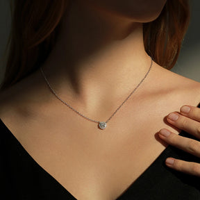 Colar Ponto de Luz em Moissanite - Virena Royale