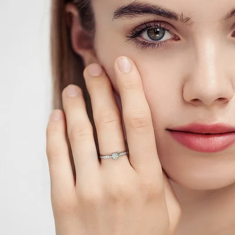 Anel Solitário em Moissanite - Virena Prestige