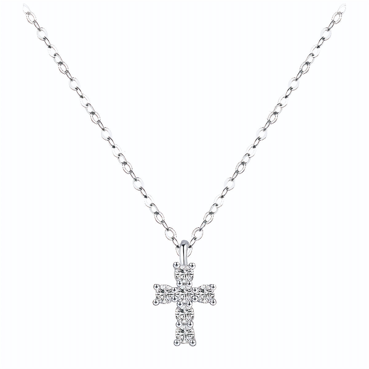 Colar Cruz em Moissanite - Virena Celestial