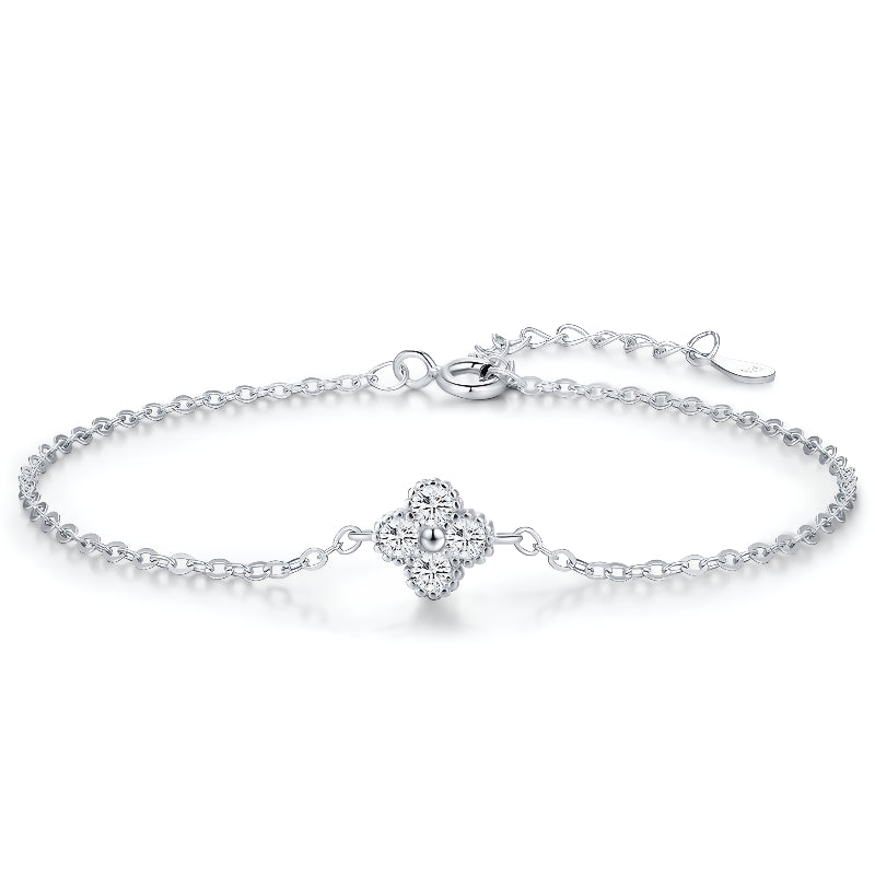 Pulseira em Prata 925 - Virena Trevo da Sorte