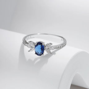 Anel Azul Royal em Prata 925 – Virena Noctis