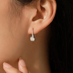 Brinco Gancho em Moissanite 1CT – Virena Arcelle
