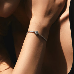 Pulseira Tennis em Prata 925 - Virena Halo