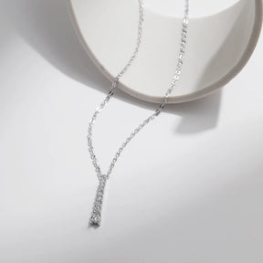 Colar Y em Moissanite - Virena Élégance