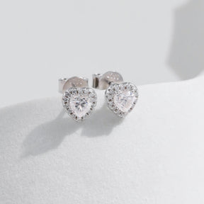 Brinco Coração em Moissanite – Virena Amélie
