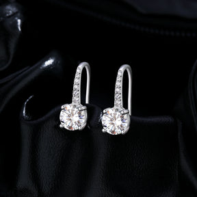 Brinco Gancho em Moissanite 1CT – Virena Arcelle