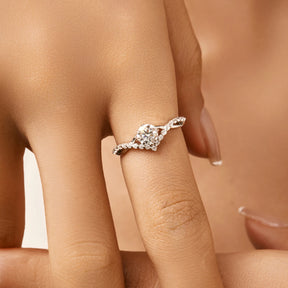 Anel Coroa em Moissanite - Virena Crownlight
