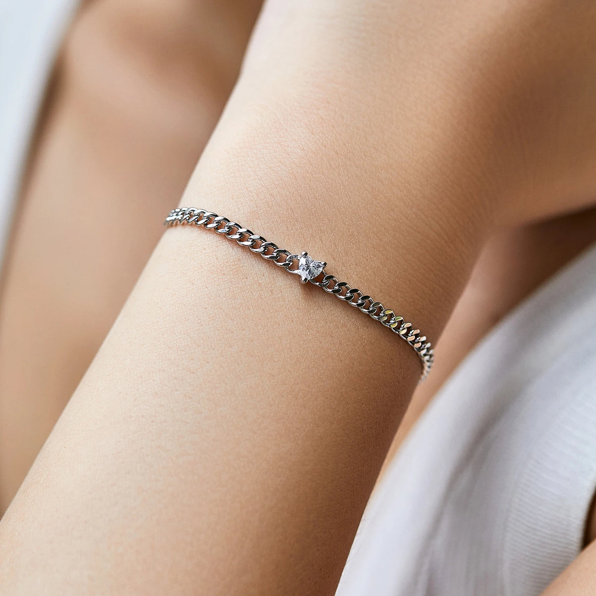 Pulseira Coração em Prata 925 - Virena Lovelle