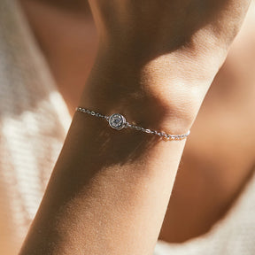 Pulseira Ponto de Luz em Moissanite - Virena Pure