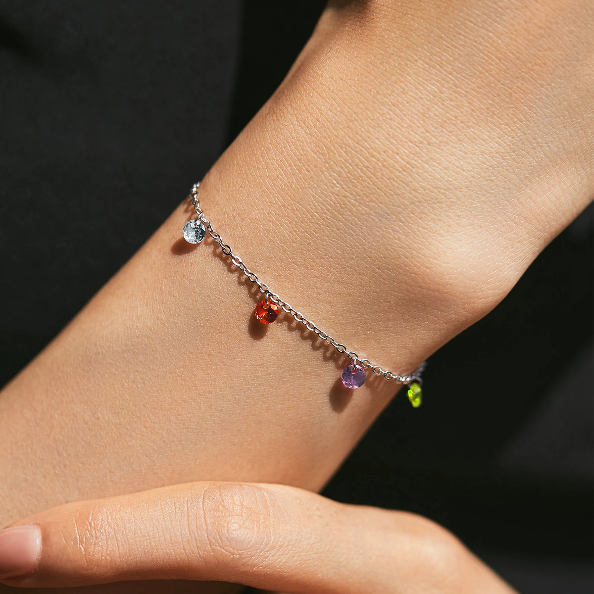 Pulseira Colorida em Prata 925 - Virena Rainbow