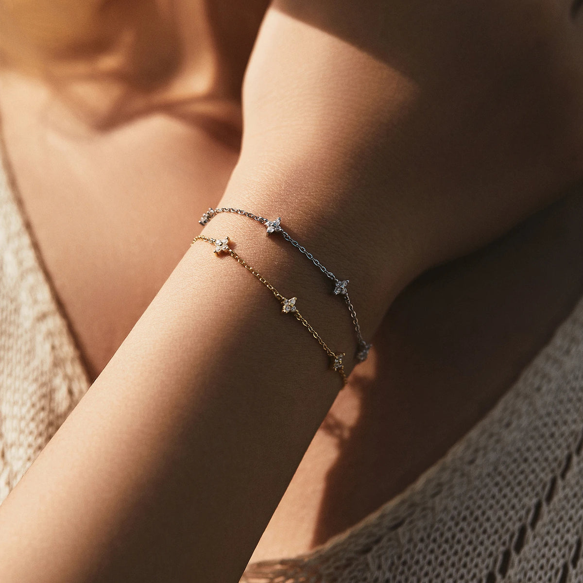 Pulseira Trevo em Prata 925 - Virena Cloverlight
